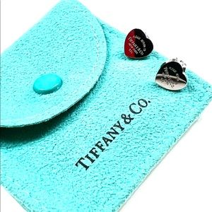 Return to Tiffany Heart Silver Stud Earrings